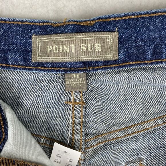 NWT Point Sur Jeans Womens‎ 31 Blue J Crew Vista Straight Jean Catalina Selvedge - Picture 12 of 16